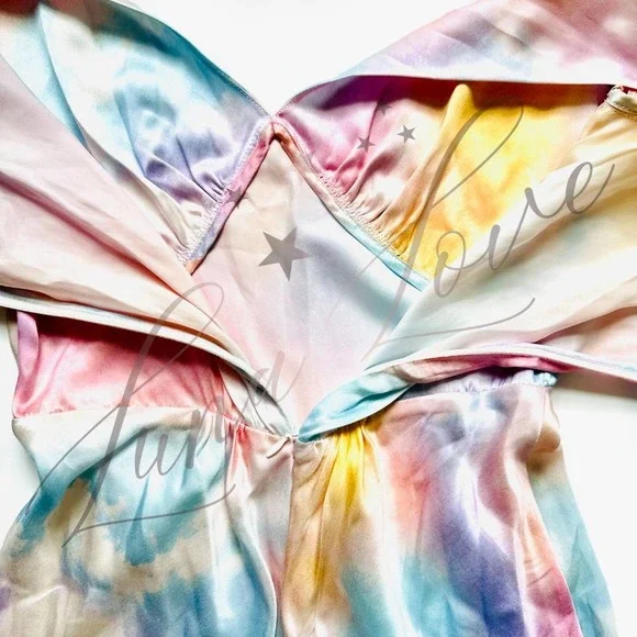 SELKIE The Dopamine Flutter Rainbow Slip Dress (size XS & S) - Picture 10 of 11